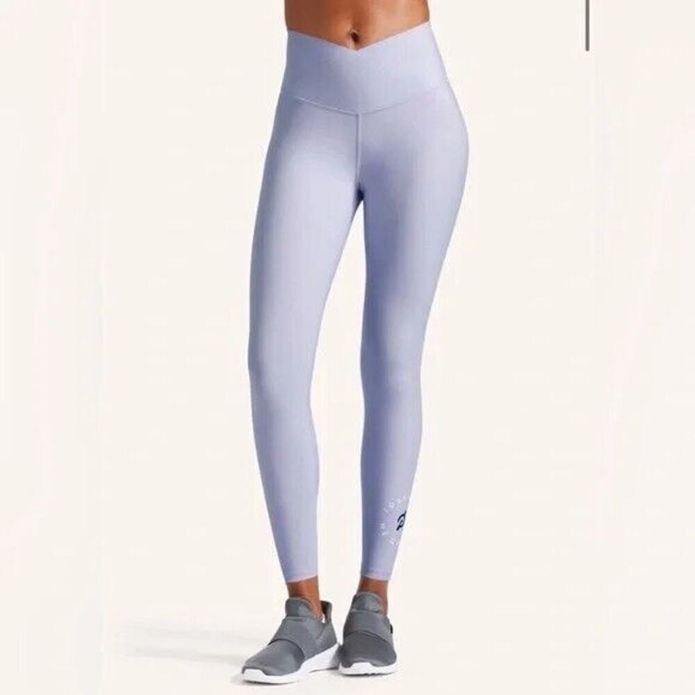 Peloton‎ Cadent Cross Front Leggings Women's Lilac Purple Activewear size L